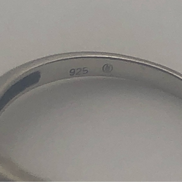 vtg Sterling Silver 3 Stone Tension Set Cz Stone Bypass Style Ring Sz 8 - Picture 7 of 8